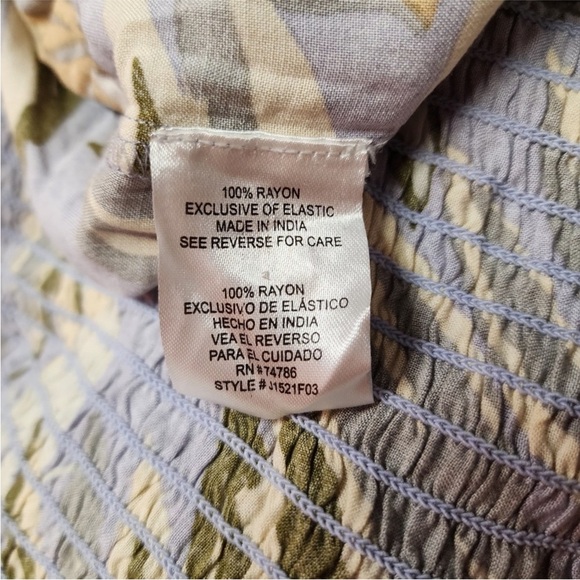 Anthropologie Patrons of Peace Floral Off Shoulder Lilac Jumpsuit Sz Sm NWOT - Picture 8 of 9